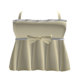 Kawaii ruffled dress with straps in yellow