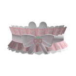 kawaii ruffled strawbunny choker w/ bow