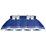 kawaii sailor skirt in dark blue