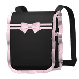 kawaii school randoseru backpack in black pink