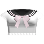 🤍 kawaii school uniform shirt black white pink