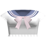 🤍 kawaii school uniform shirt blue & pink