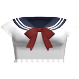 🤍 kawaii school uniform shirt red & blue