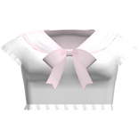 🤍 kawaii school uniform shirt white & pink
