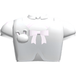 Kawaii Schoolgirl Bunny Shirt in White