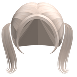 ♡ : kawaii short doll pigtails in platinum blonde