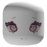 ♡ kawaii shy purple eyes cute anime white skin