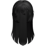 ʚ kawaii simple long shoujo girl hair black
