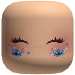 Kawaii Stitch Face (White)