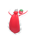 ୨୧: kawaii strawberry cafe tie collar red