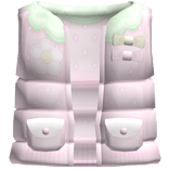 ʚ kawaii strawberry pastel puffer vest pink