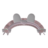 kawaii strawbunny ruffled bunny headband
