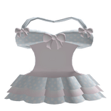 kawaii summer baby doll dress in pink and white