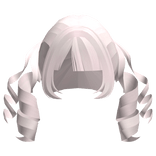 kawaii swirly anime pigtails in light pink