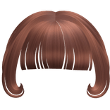 kawaii swirly bangs in sweet brown
