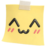 Kawaii Taped Sticky Note