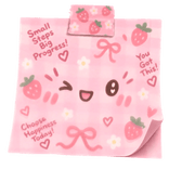 Kawaii Taped Sticky Note Face