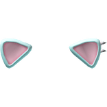 ୨⋮୧ kawaii teak kitty ears with silver spikes