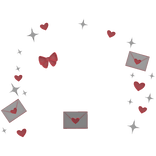 ♡ kawaii valentines envelope sparkles aura
