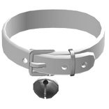 ♡ : kawaii white belt bell choker collar 3.0