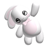 ♡ : kawaii white bunny plushie holding onto u