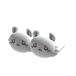  𖹭 : kawaii white chiikawa momonga slippers