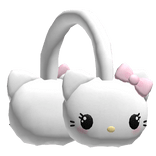 Kawaii White Fluffy Kitty Earmuffs