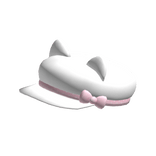 Kawaii White Kitty Beret Cap