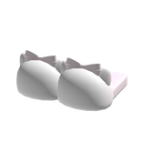 ♡ : ꒰kawaii white kitty slippers꒱