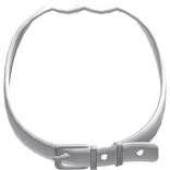 ♡ : kawaii white puppy collar in mouth