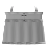 Kawaii White Ruffle Dress with y2k cross