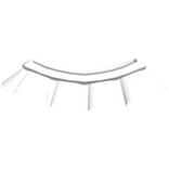 ♡ kawaii white ruffled skirt