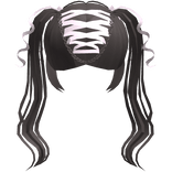 Kawaii Wrapped Brown Ribbon Hair