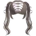 Kawaii Wrapped Brown Ribbon Hair