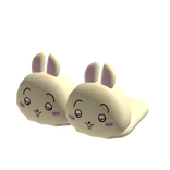  𖹭 : kawaii yellow chiikawa usagi slippers