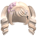  kawaii zombie swirls w halloween clips (blonde)