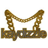 kaydizzle iced out gold chain