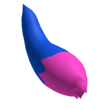 ✅ Kevin Blue & Pink Wolf Tail [Forsaken]