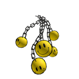 Keychain Cluster of Smiley Face/Glaggles