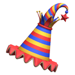 Kidcore Colorful Clown Rainbow Jester Party Hat
