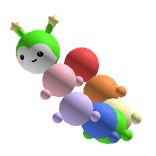 ⭐🌈 Kidcore Silly Caterpillar Waist Chain