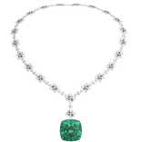 Kim's Cyan Diamond Necklace