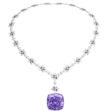 Kim's Lavender Diamond Necklace