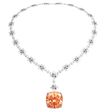 Kim's Orange Diamond Necklace