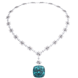 Kim's Teal Diamond Necklace