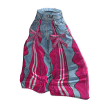 💜 Kitsch Patchwork Wide Denim Pants_Pink
