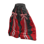 💜 Kitsch Patchwork Wide Denim Pants_Red