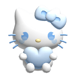 ♡ kitty blue heart plushie (Backpack)