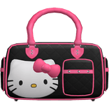 Kitty Gyaru Y2k Shoulder Bag in Pink & Black