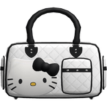 Kitty Gyaru Y2k Shoulder Bag in White & Black